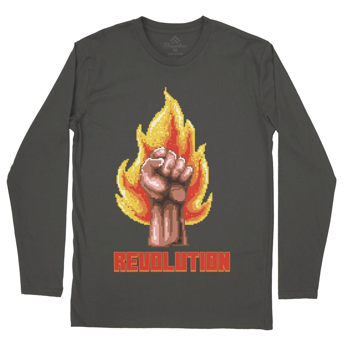 Revolution Mens Long Sleeve T-Shirt Illuminati B954