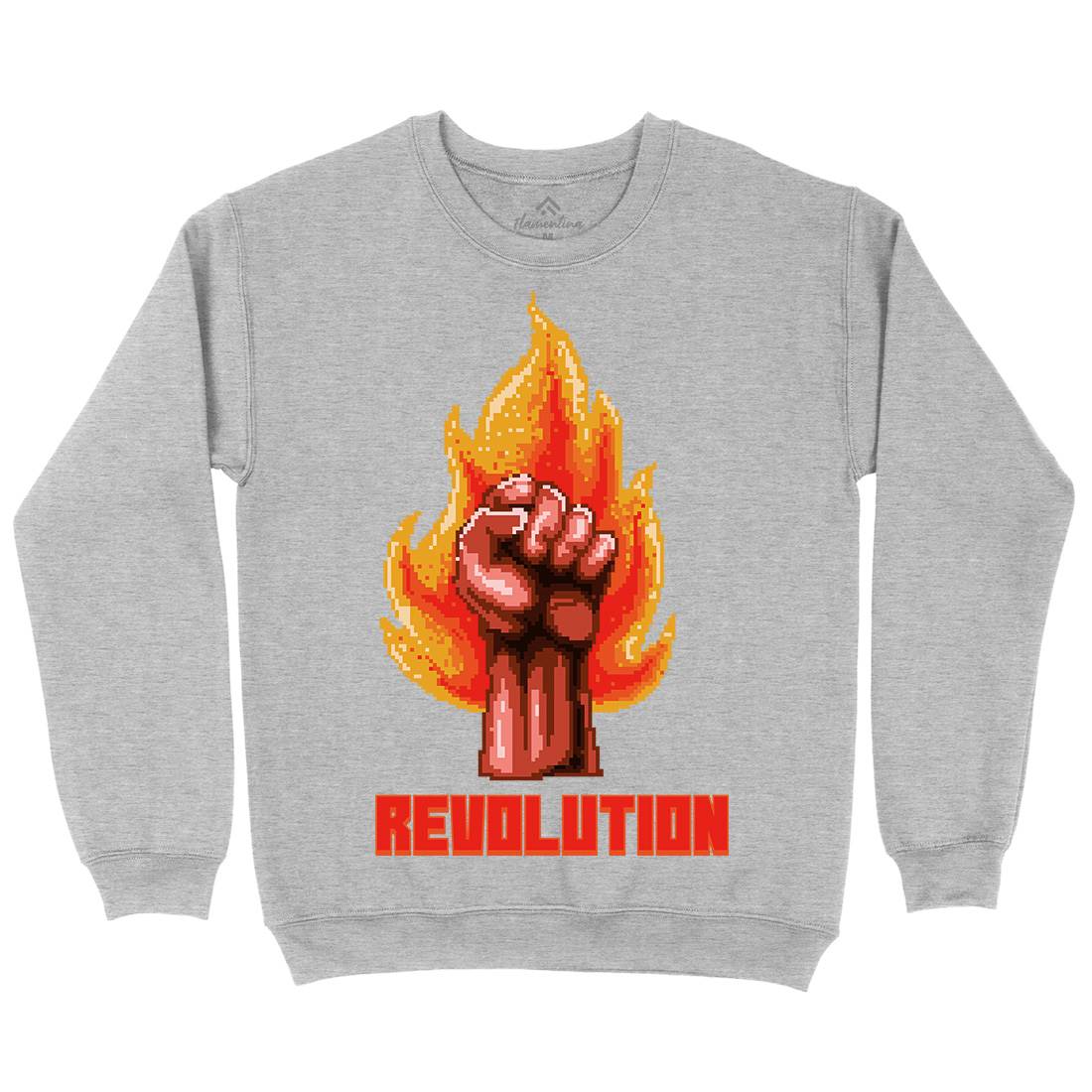 Revolution Mens Crew Neck Sweatshirt Illuminati B954