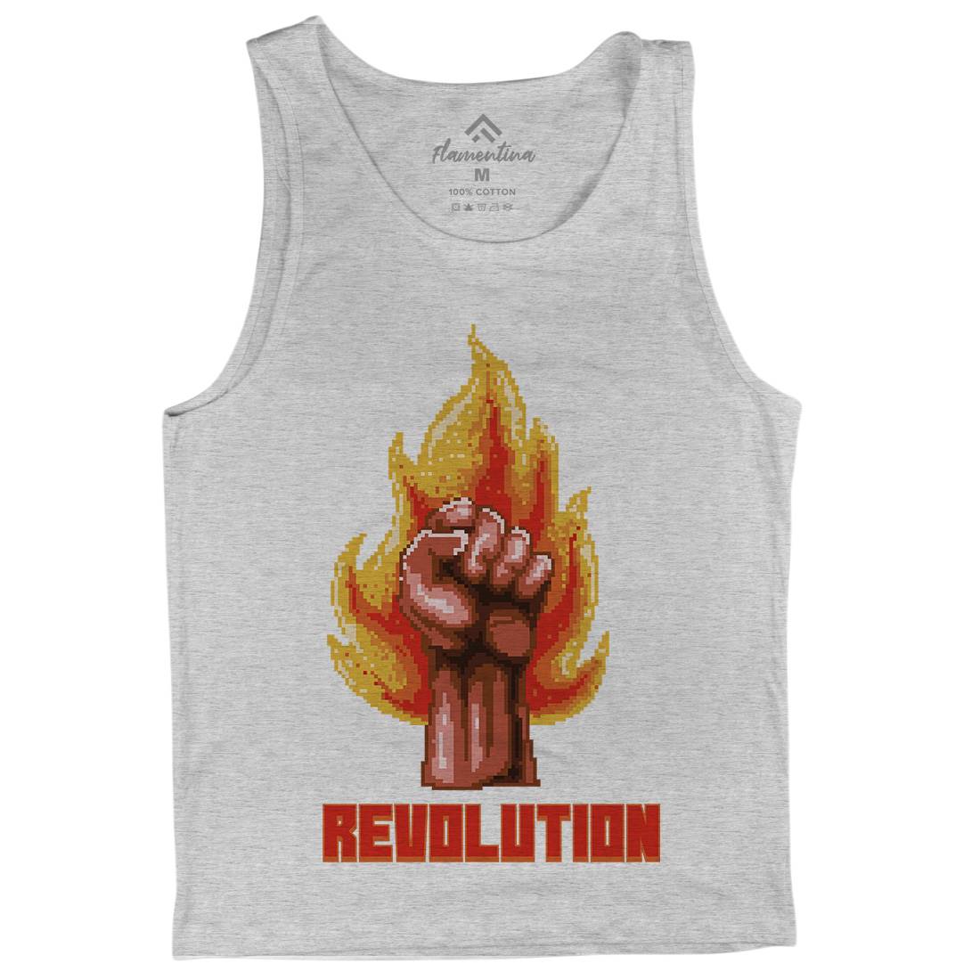 Revolution Mens Tank Top Vest Illuminati B954