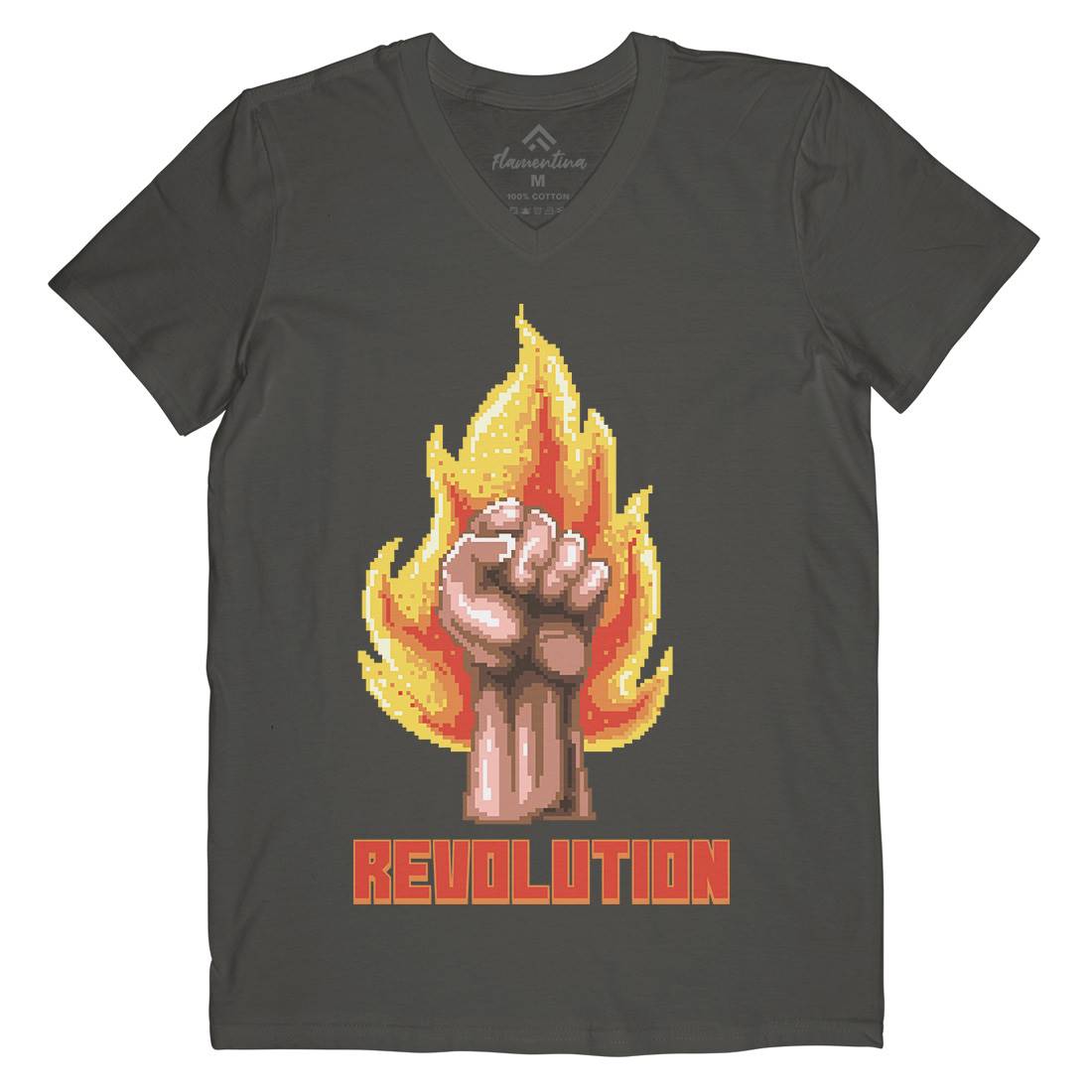 Revolution Mens V-Neck T-Shirt Illuminati B954