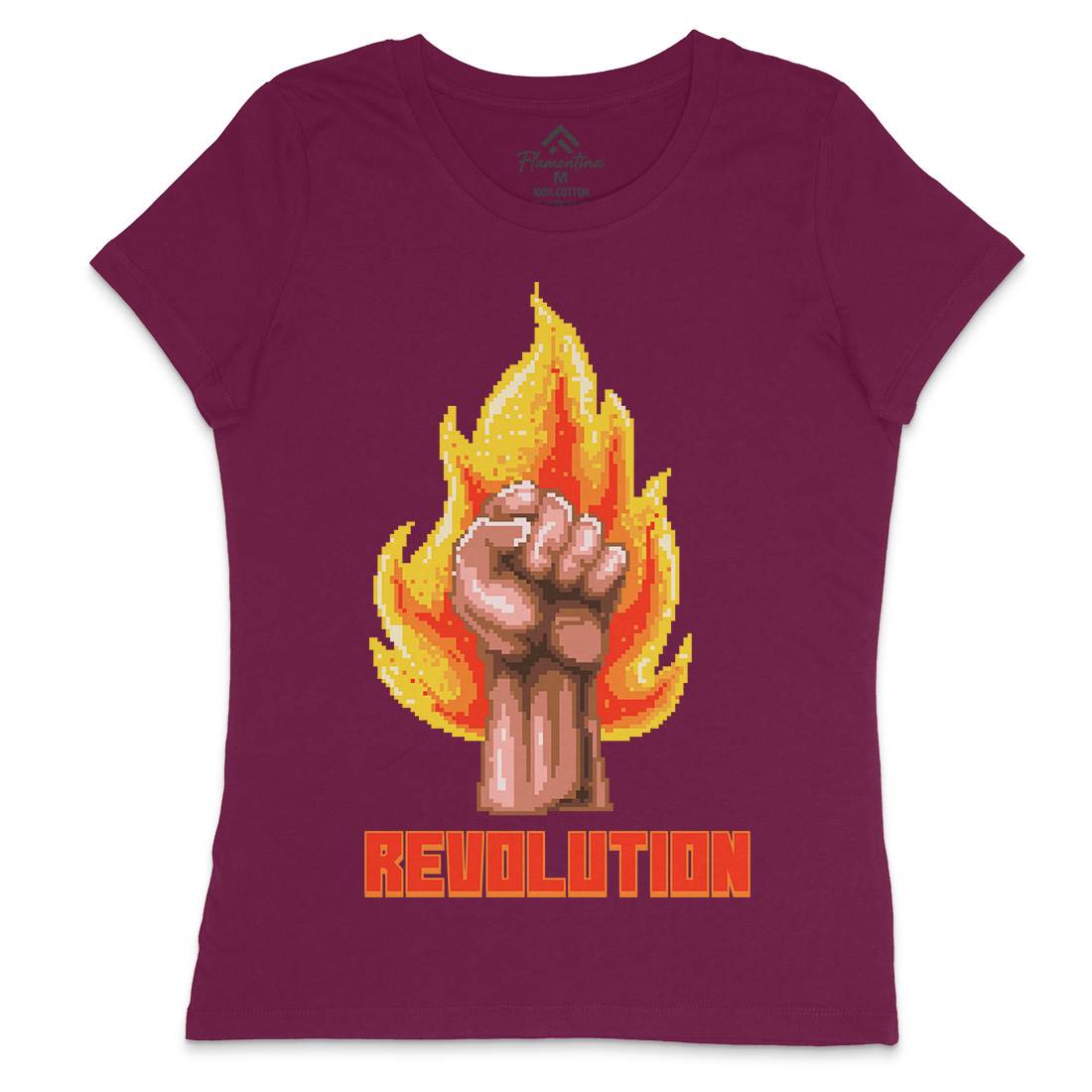 Revolution Womens Crew Neck T-Shirt Illuminati B954