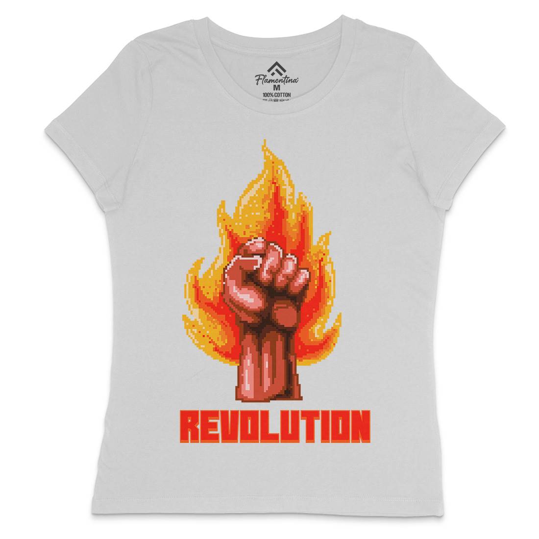 Revolution Womens Crew Neck T-Shirt Illuminati B954