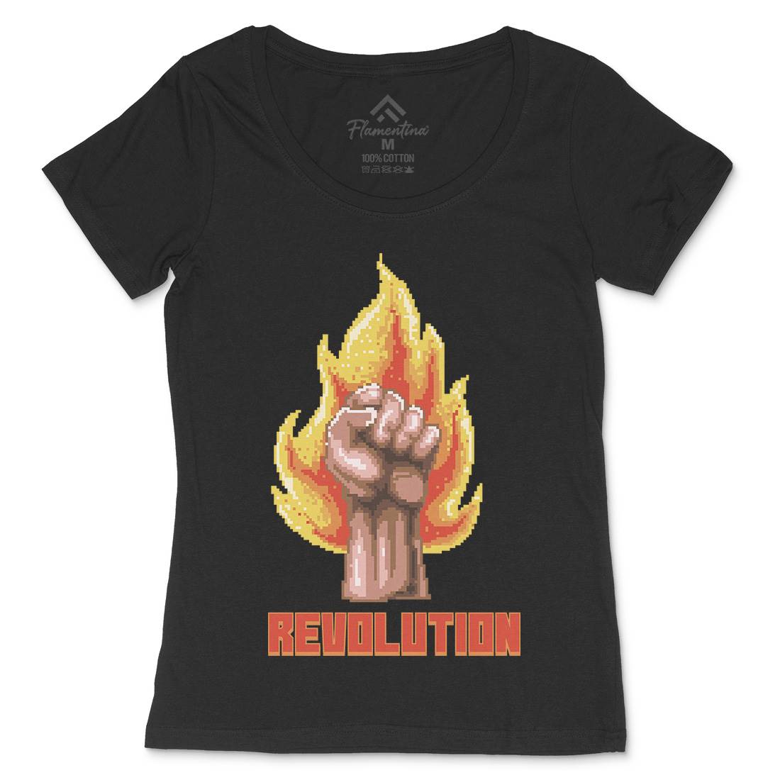 Revolution Womens Scoop Neck T-Shirt Illuminati B954