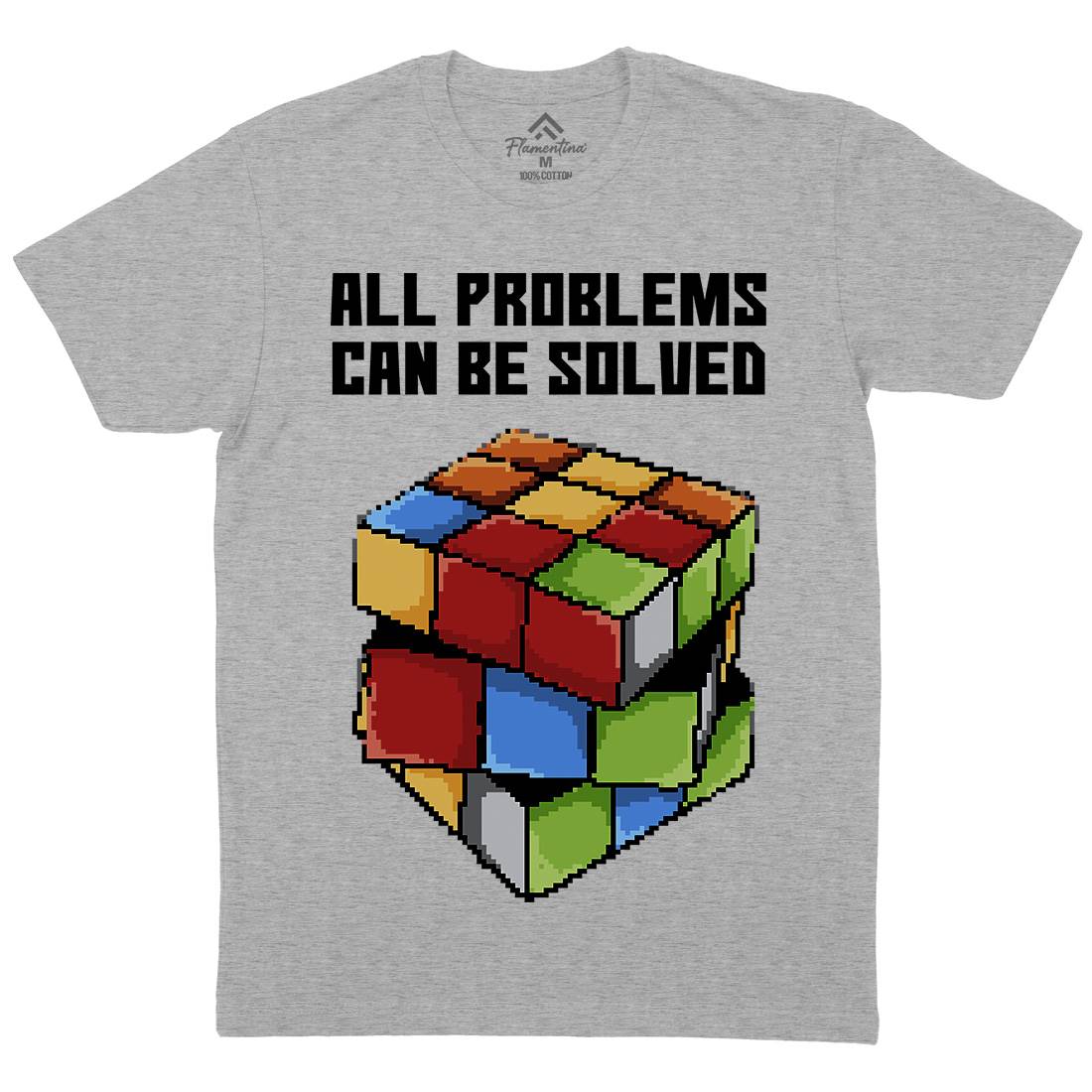 Solving Problems Mens Crew Neck T-Shirt Retro B955