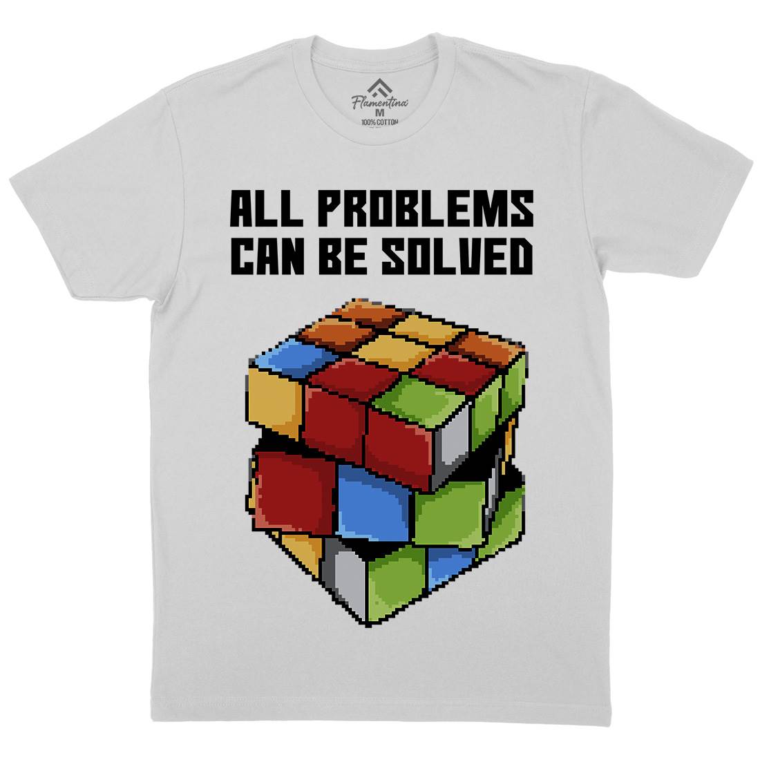Solving Problems Mens Crew Neck T-Shirt Retro B955