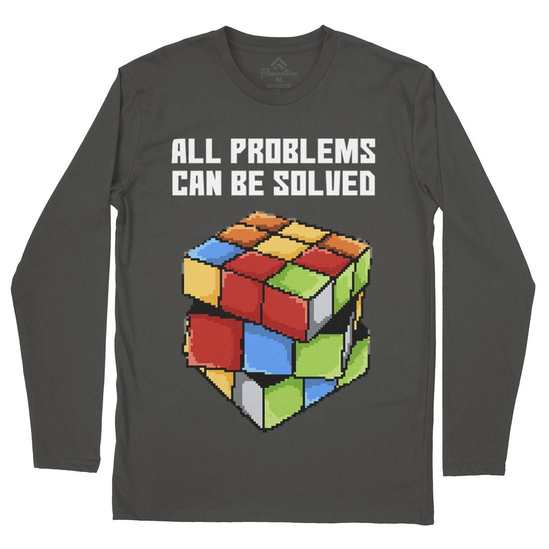 Solving Problems Mens Long Sleeve T-Shirt Retro B955