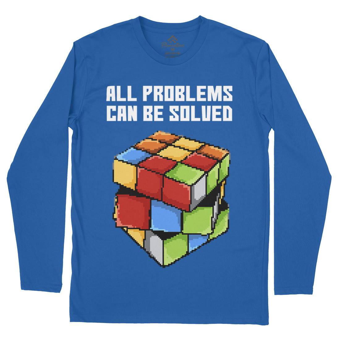 Solving Problems Mens Long Sleeve T-Shirt Retro B955