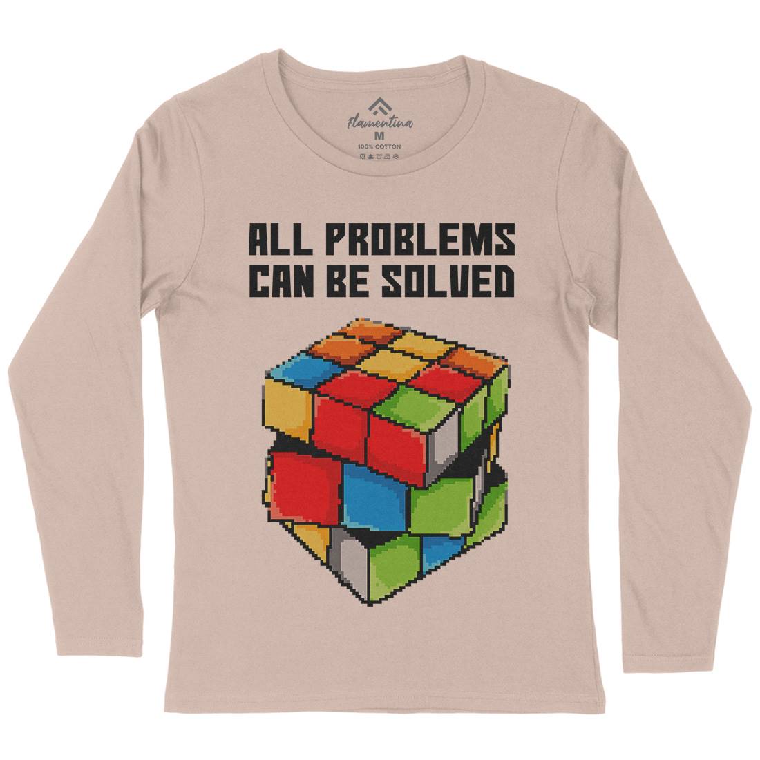 Solving Problems Womens Long Sleeve T-Shirt Retro B955