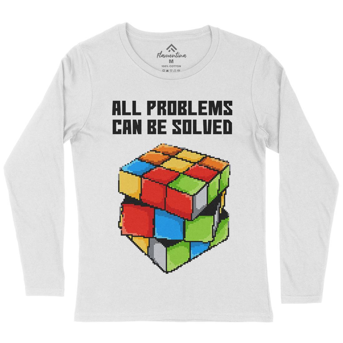 Solving Problems Womens Long Sleeve T-Shirt Retro B955