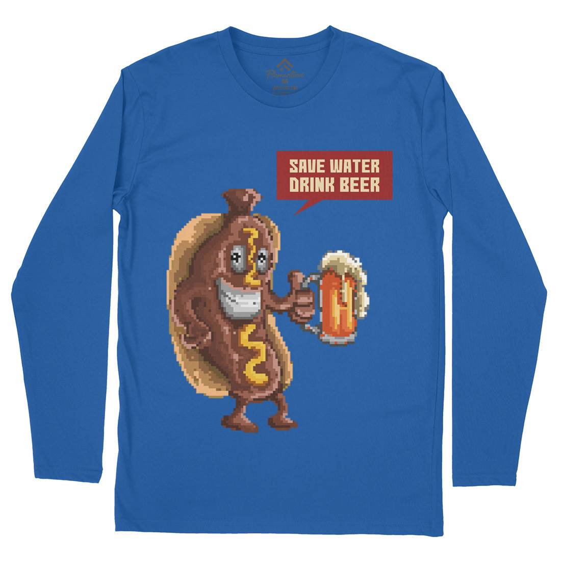 Save Water Drink Beer Mens Long Sleeve T-Shirt Drinks B956