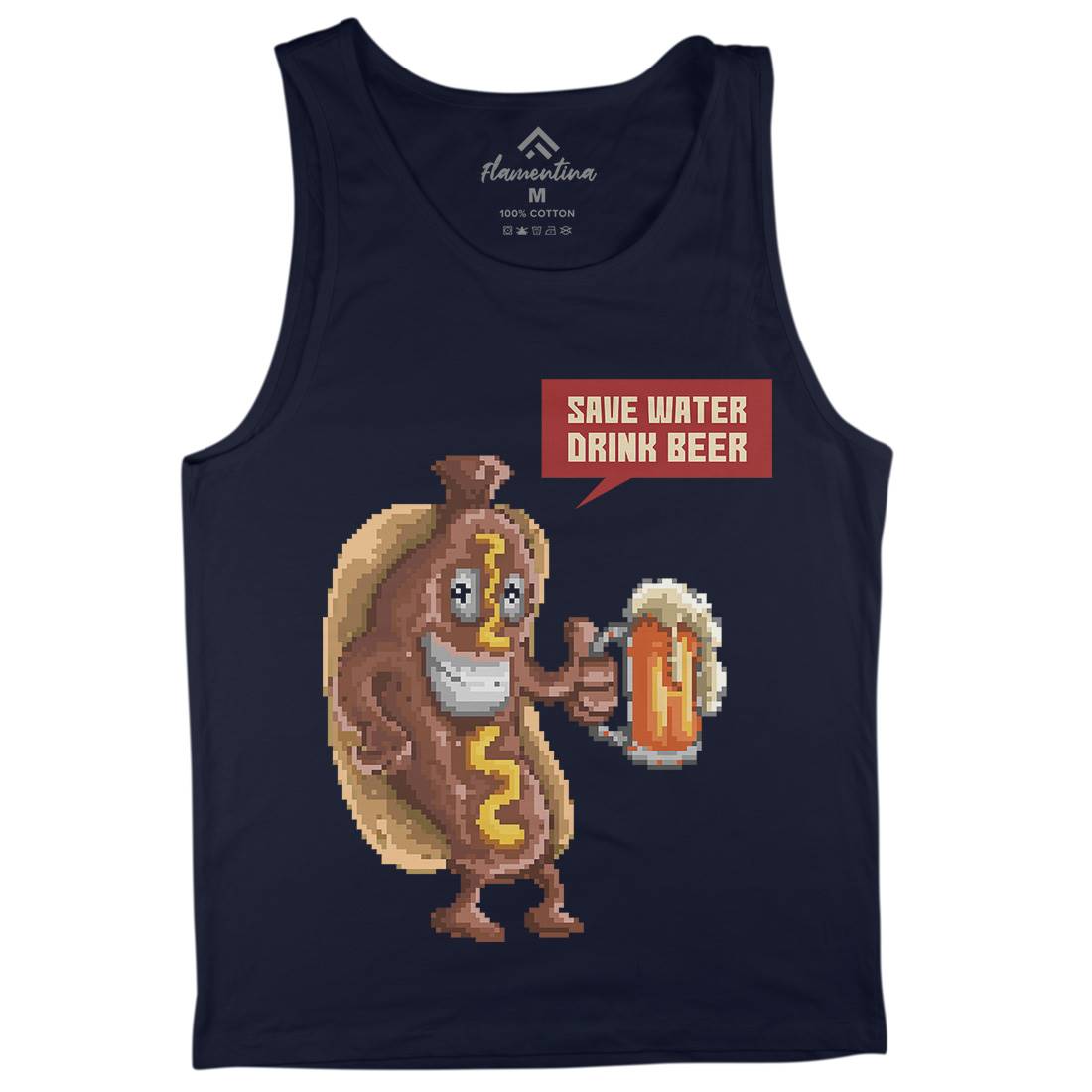 Save Water Drink Beer Mens Tank Top Vest Drinks B956