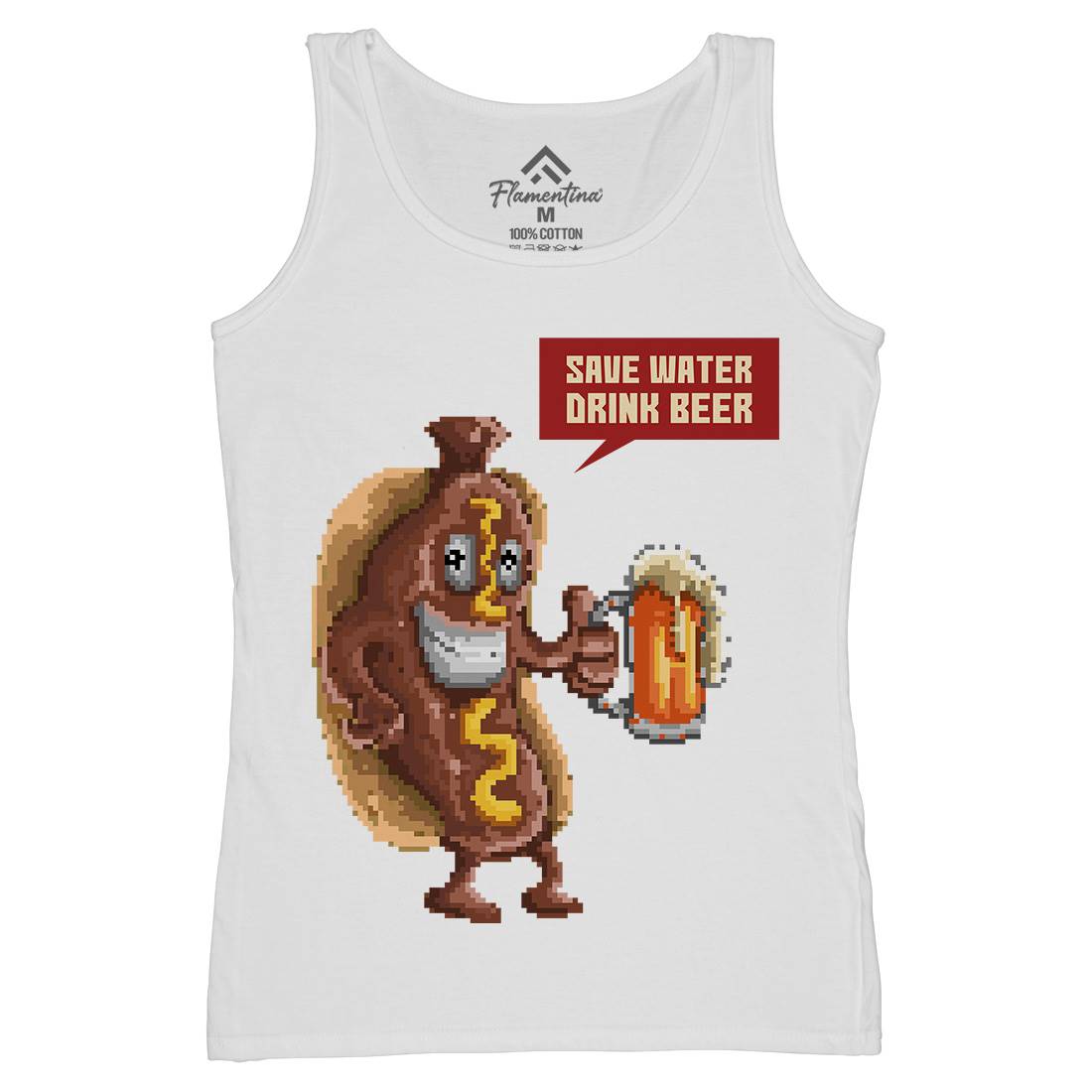 Save Water Drink Beer Womens Organic Tank Top Vest Drinks B956