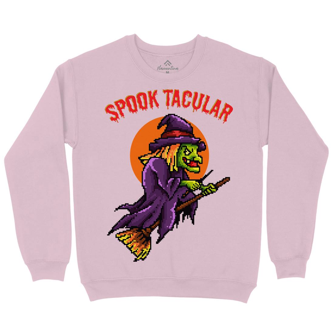 Spooktacular Witch Kids Crew Neck Sweatshirt Horror B958