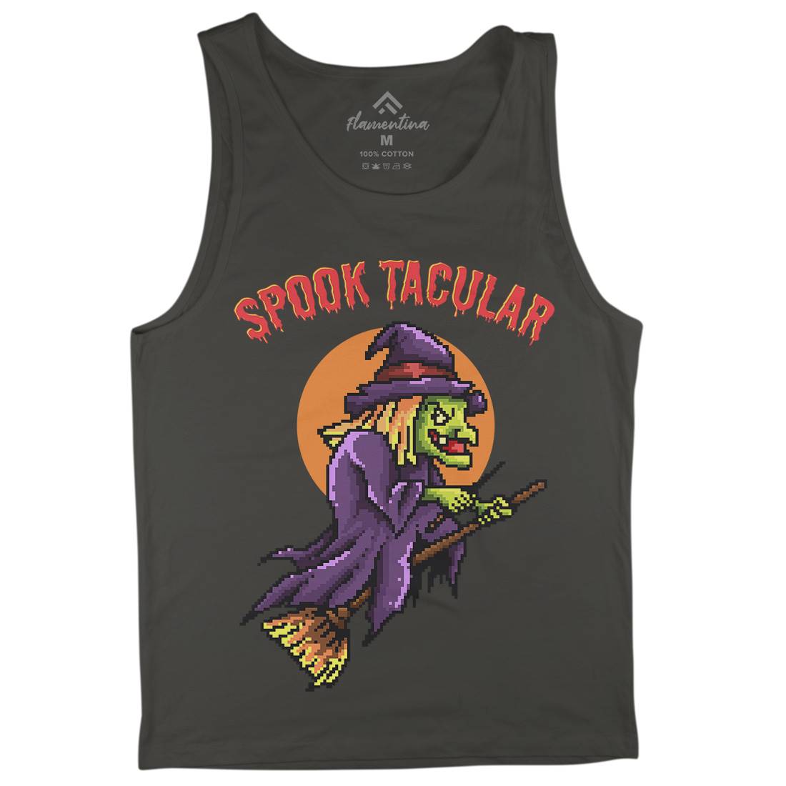 Spooktacular Witch Mens Tank Top Vest Horror B958