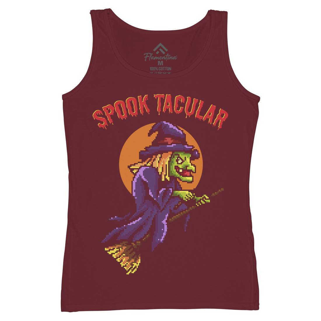 Spooktacular Witch Womens Organic Tank Top Vest Horror B958