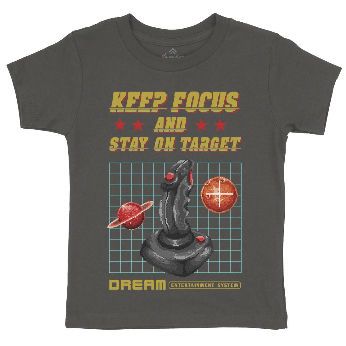Stay On Target Kids Crew Neck T-Shirt Geek B959