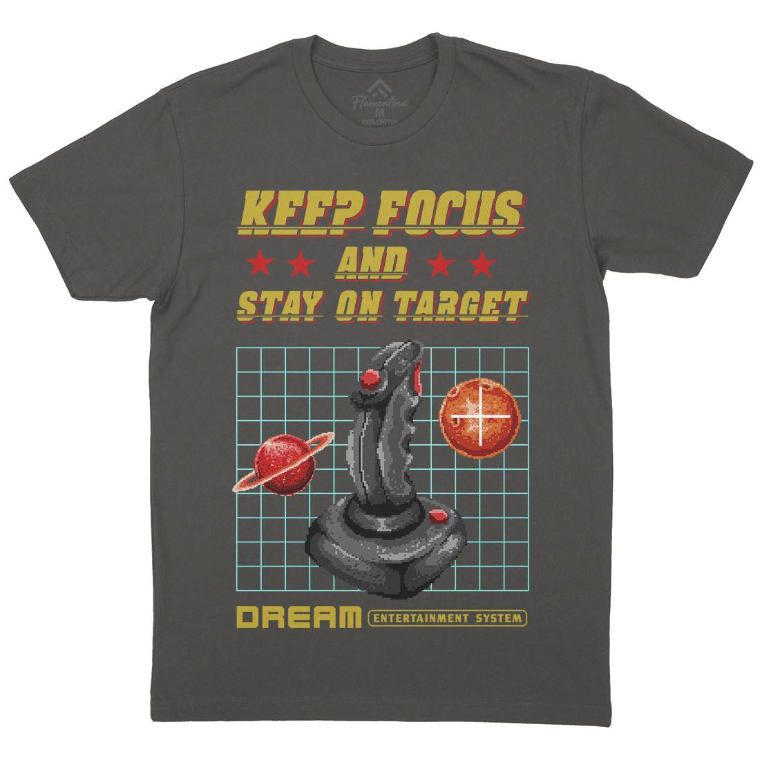 Stay On Target Mens Crew Neck T-Shirt Geek B959