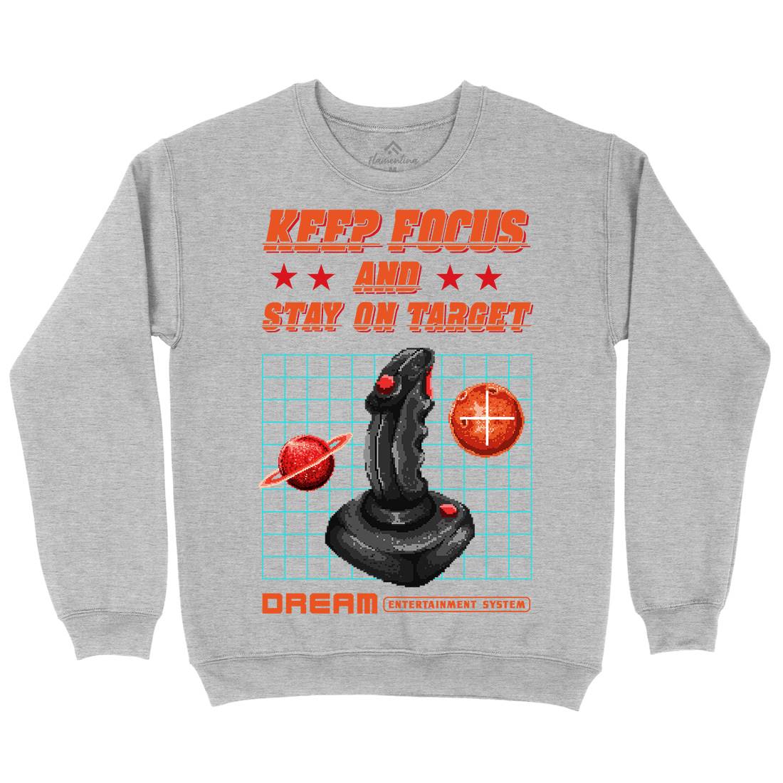 Stay On Target Mens Crew Neck Sweatshirt Geek B959