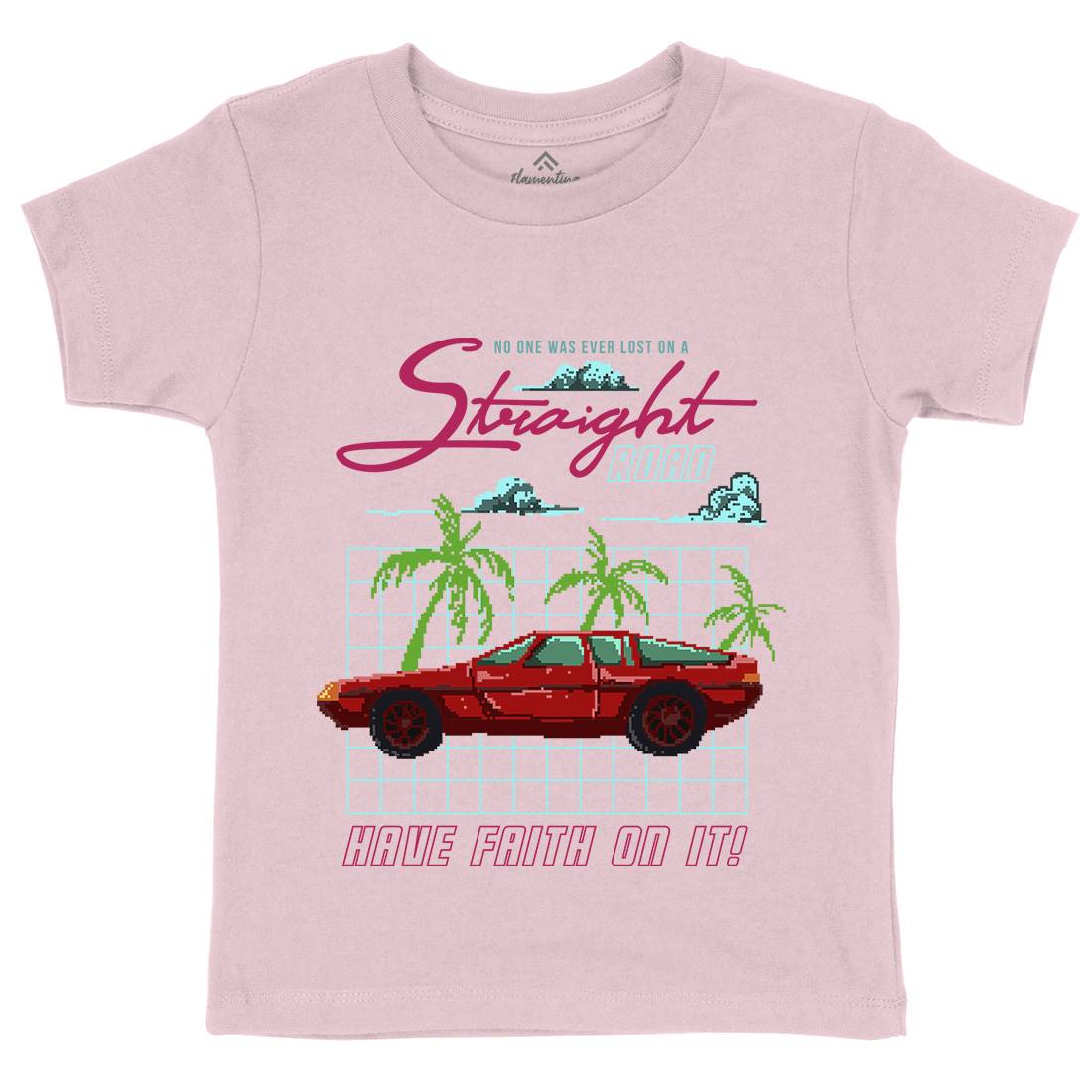 Straight Road Kids Crew Neck T-Shirt Cars B960