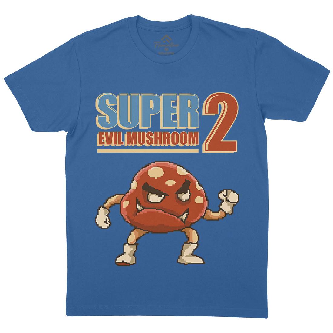 Super Evil Mushroom Mens Crew Neck T-Shirt Geek B962
