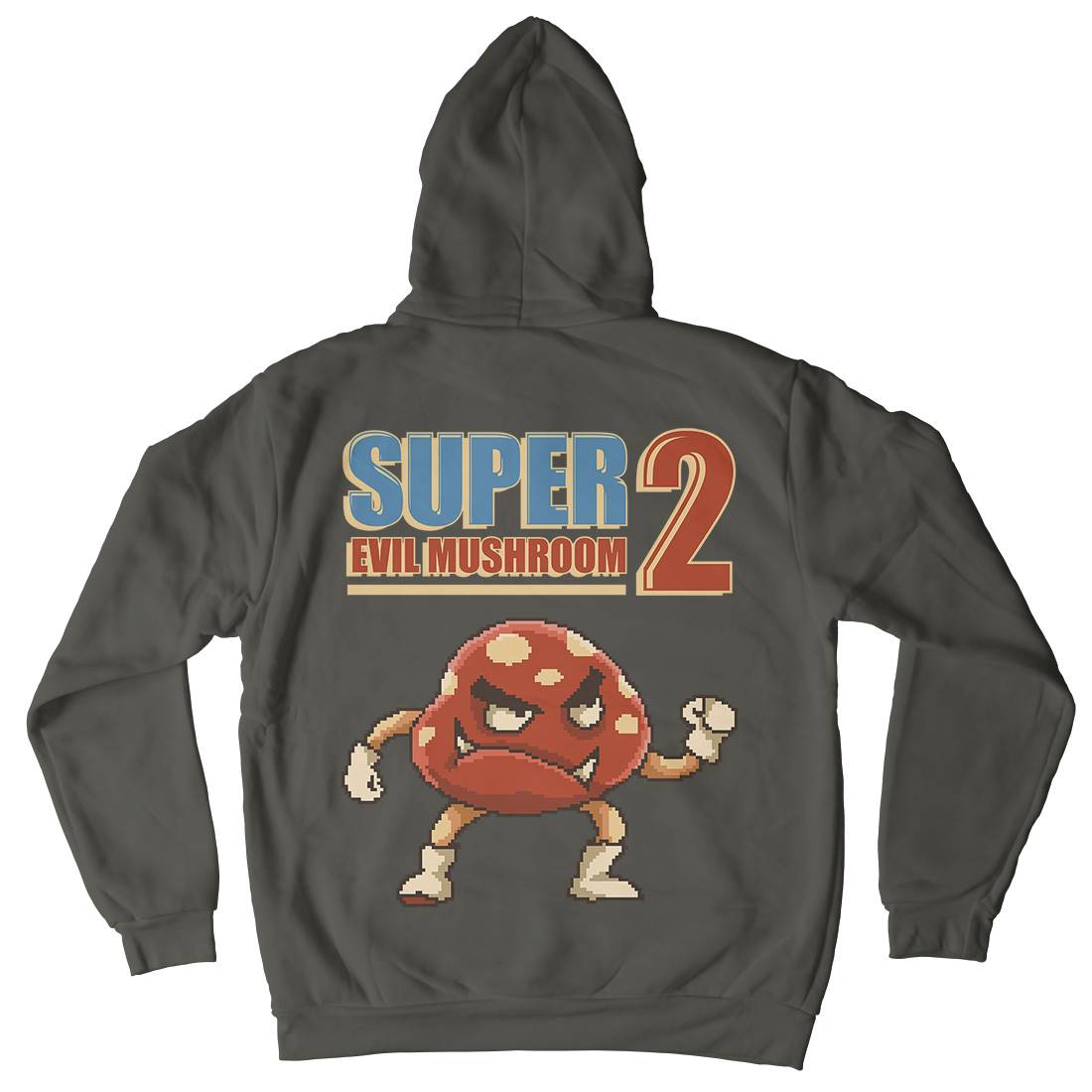 Super Evil Mushroom Mens Hoodie With Pocket Geek B962