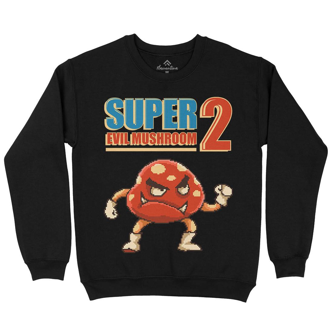 Super Evil Mushroom Kids Crew Neck Sweatshirt Geek B962