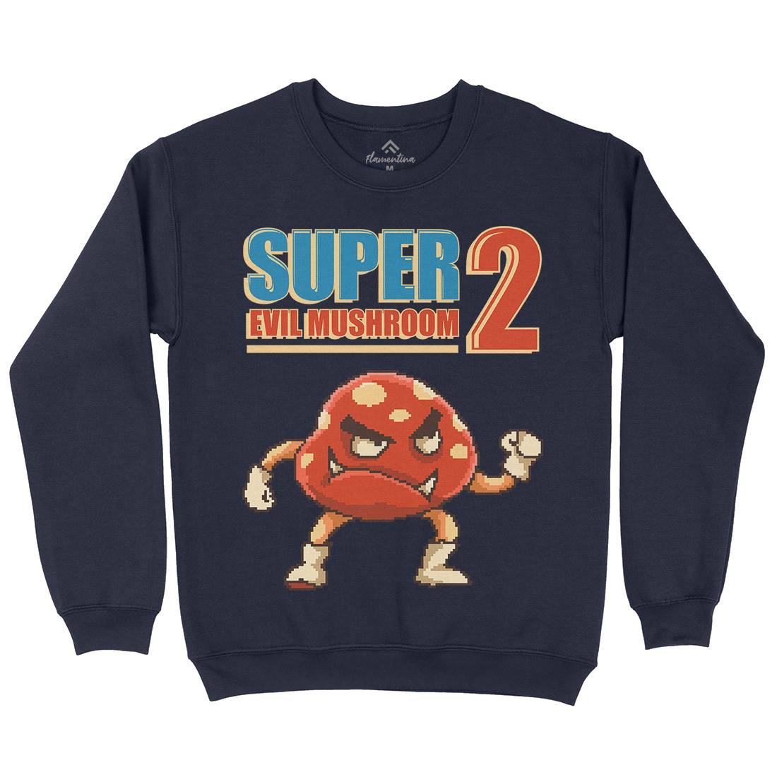 Super Evil Mushroom Kids Crew Neck Sweatshirt Geek B962