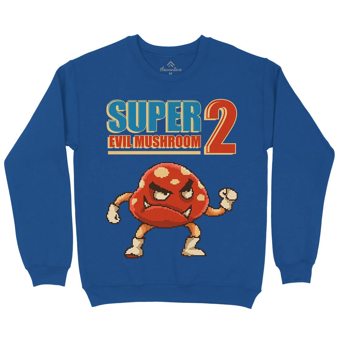 Super Evil Mushroom Mens Crew Neck Sweatshirt Geek B962