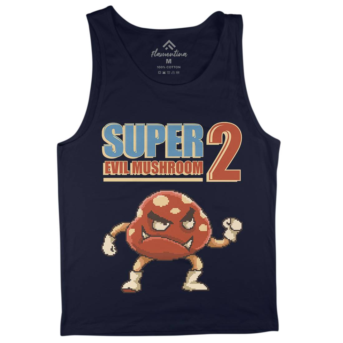 Super Evil Mushroom Mens Tank Top Vest Geek B962