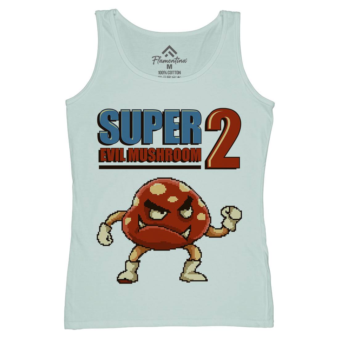 Super Evil Mushroom Womens Organic Tank Top Vest Geek B962