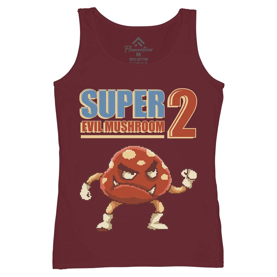 Super Evil Mushroom Womens Organic Tank Top Vest Geek B962
