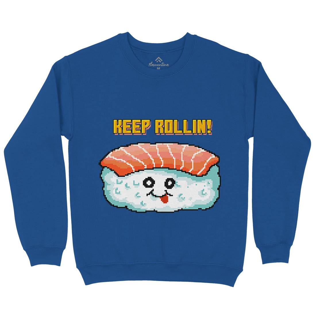 Sushi Art Food Character Kids Crew Neck Sweatshirt Food B963
