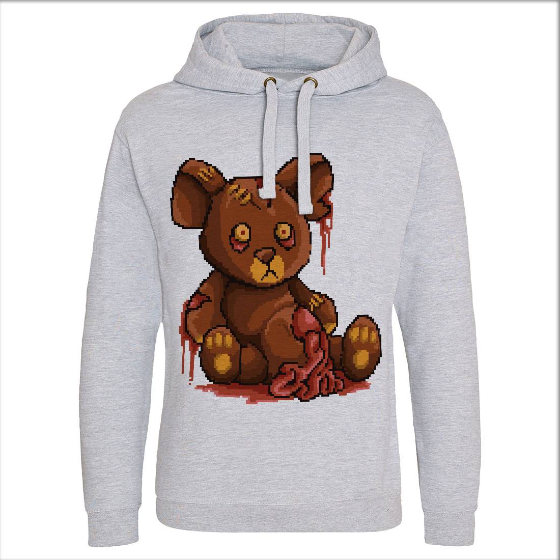 Teddy Zombie Mens Hoodie Without Pocket Horror B964