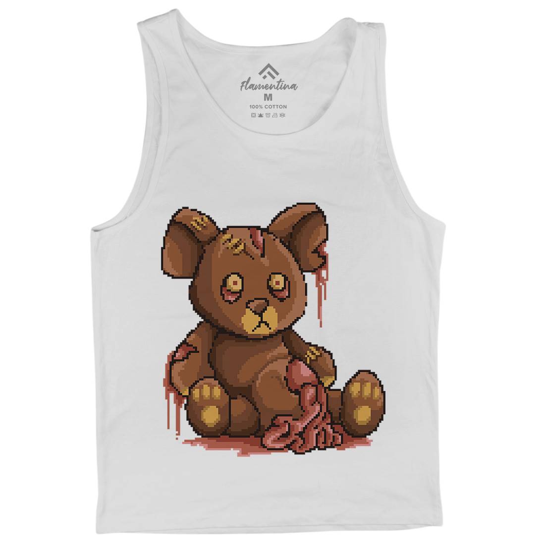 Teddy Zombie Mens Tank Top Vest Horror B964