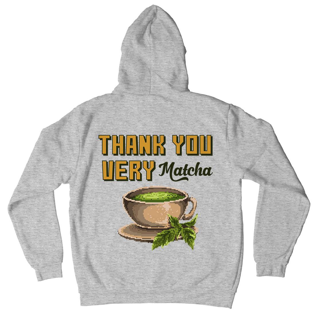 Thank You Very Matcha Mens Hoodie With Pocket Drinks B965