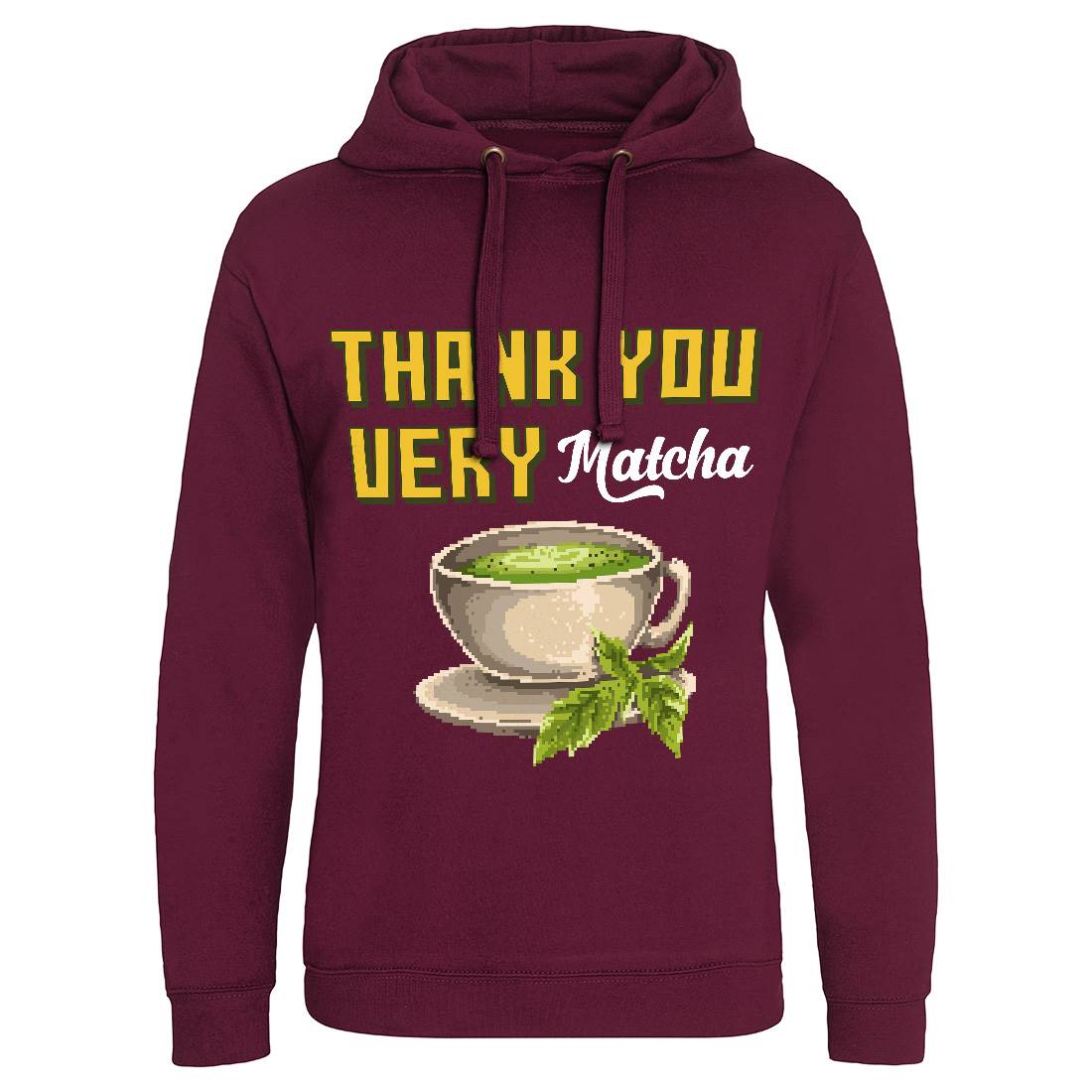 Thank You Very Matcha Mens Hoodie Without Pocket Drinks B965