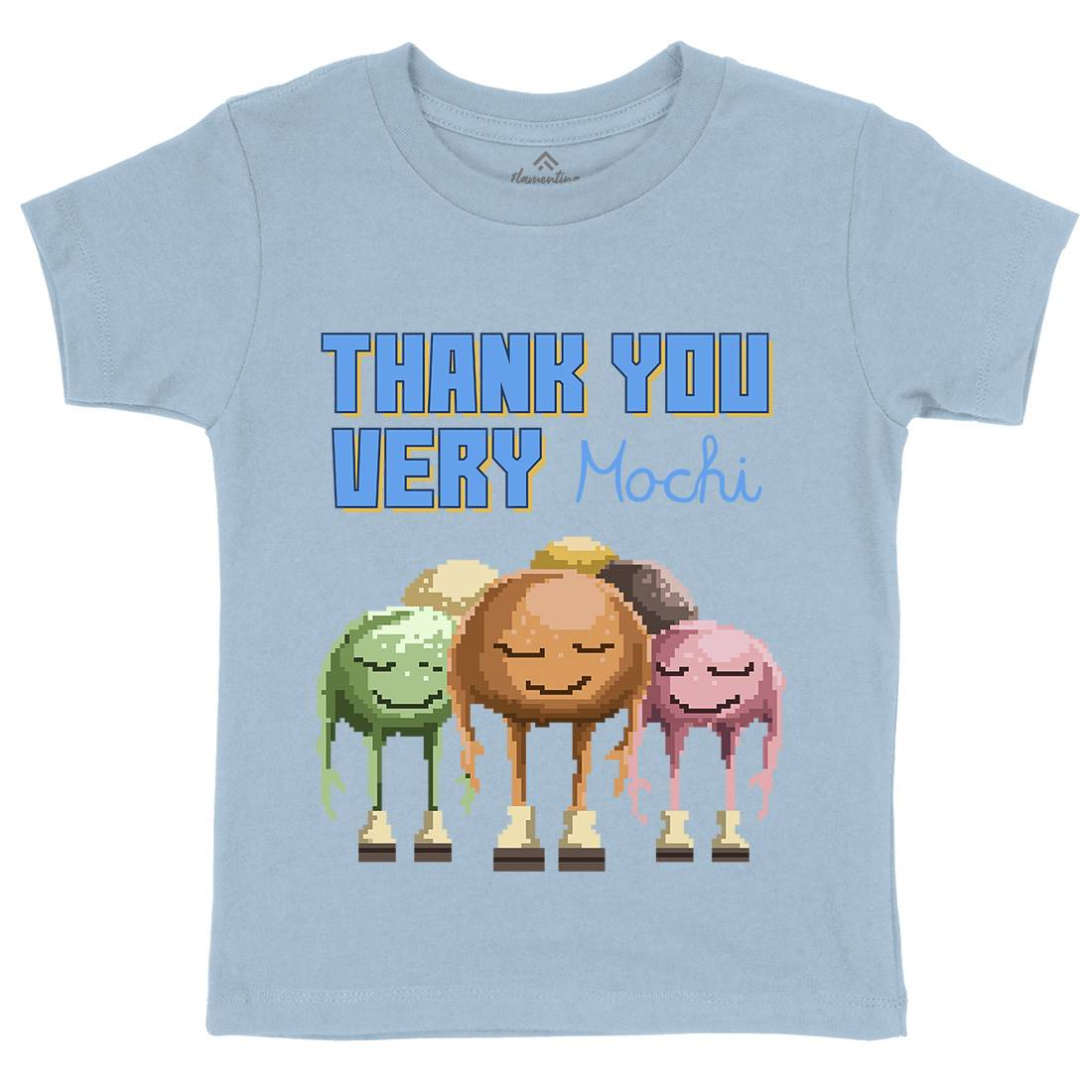 Thank You Very Mochi Kids Crew Neck T-Shirt Food B966