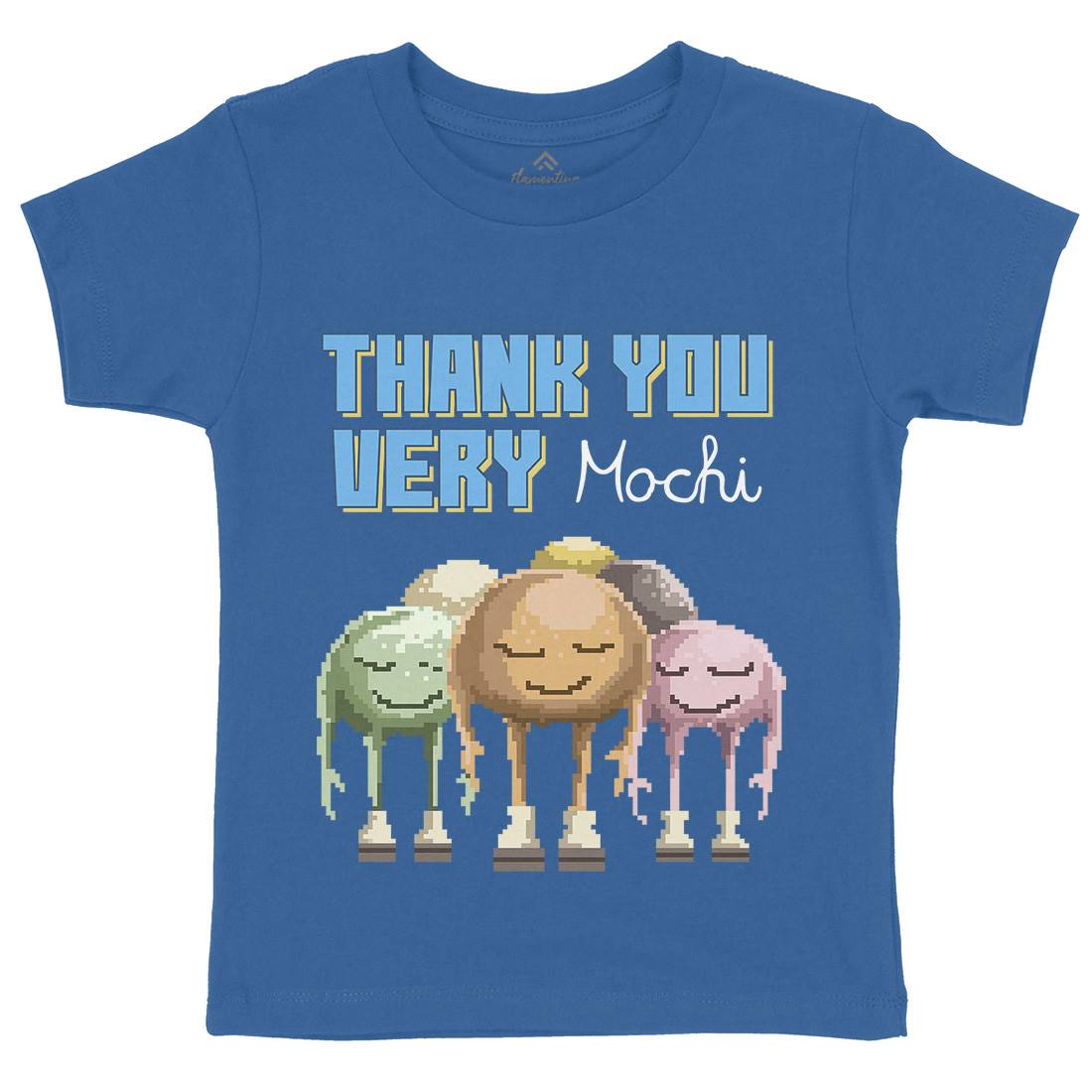 Thank You Very Mochi Kids Organic Crew Neck T-Shirt Food B966
