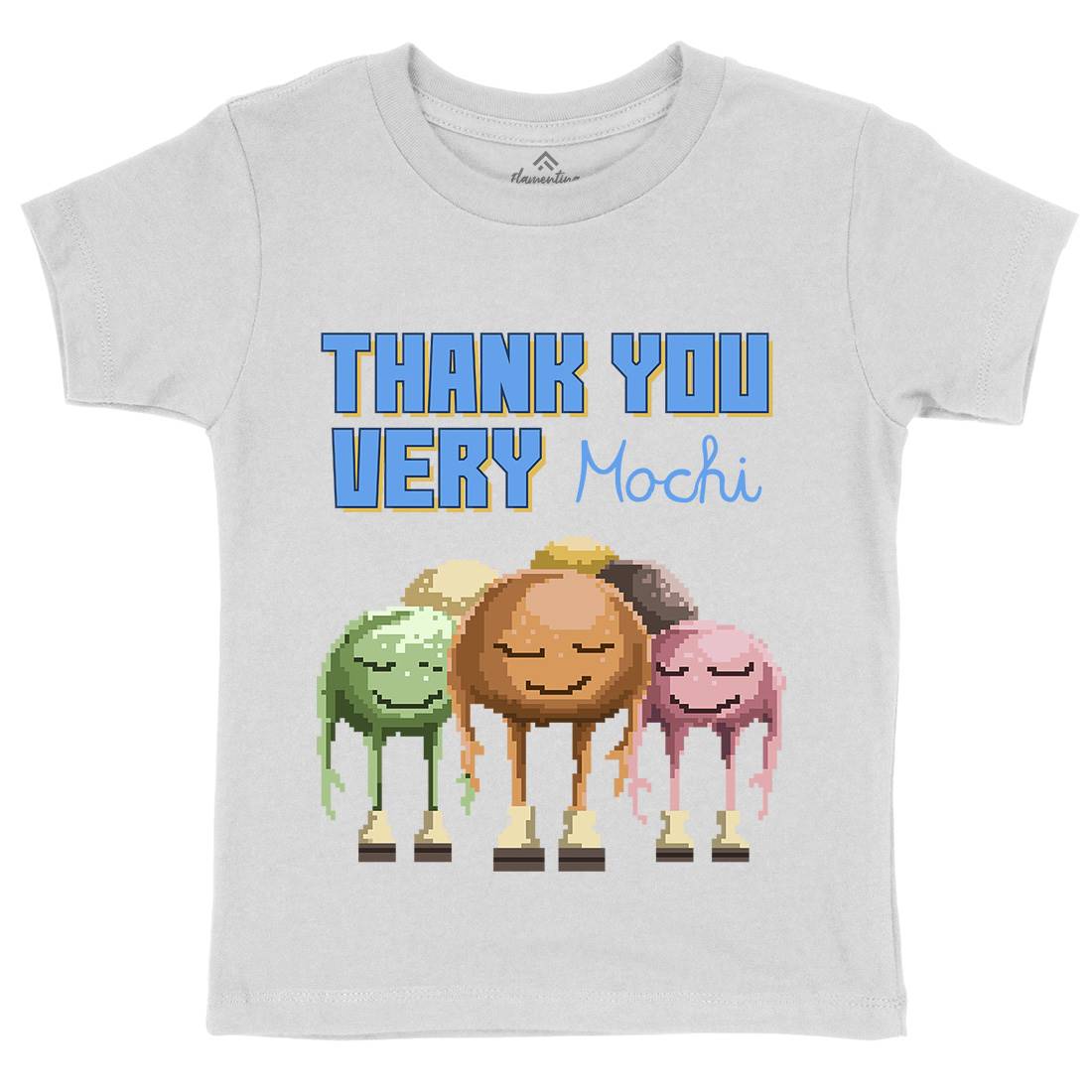 Thank You Very Mochi Kids Crew Neck T-Shirt Food B966