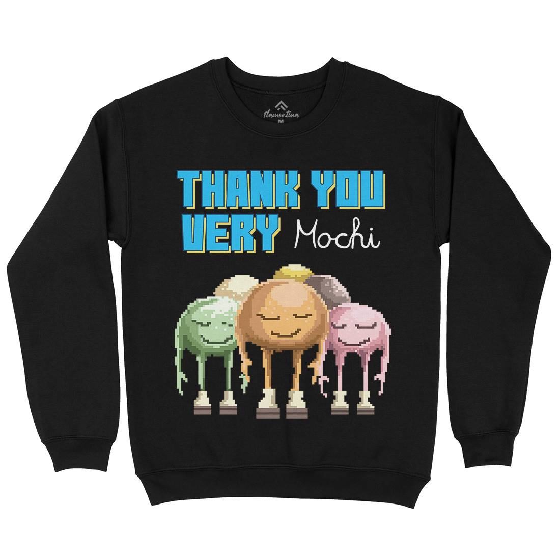 Thank You Very Mochi Mens Crew Neck Sweatshirt Food B966