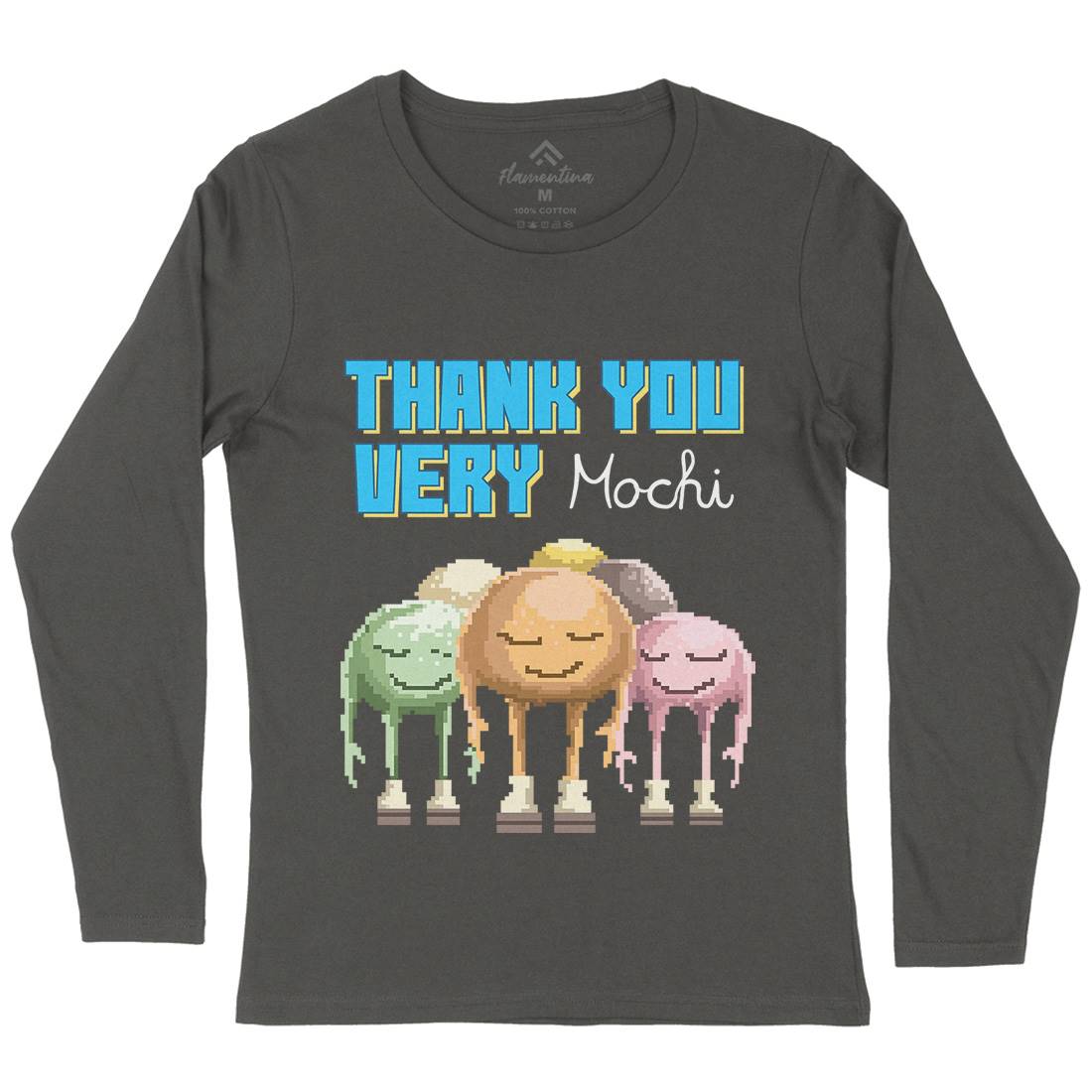 Thank You Very Mochi Womens Long Sleeve T-Shirt Food B966