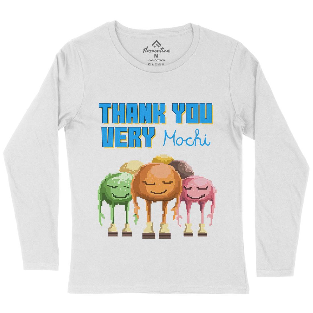 Thank You Very Mochi Womens Long Sleeve T-Shirt Food B966