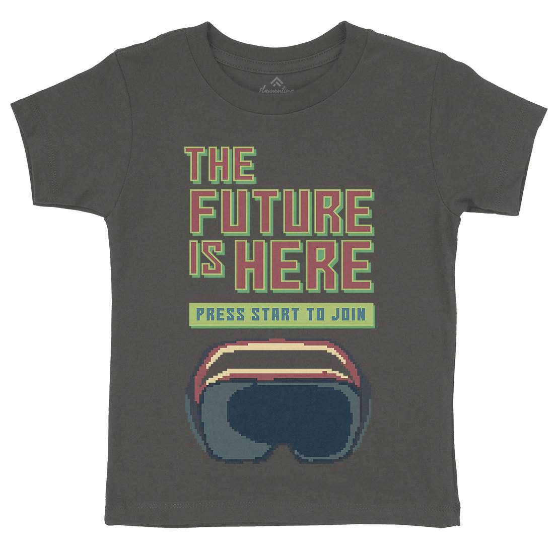 The Future Is Here Kids Organic Crew Neck T-Shirt Geek B967