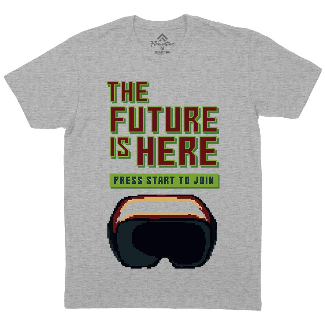 The Future Is Here Mens Crew Neck T-Shirt Geek B967