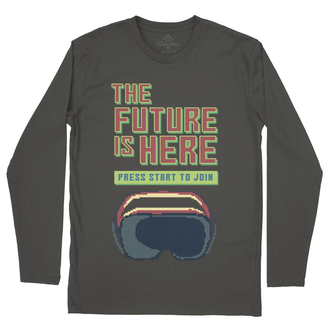 The Future Is Here Mens Long Sleeve T-Shirt Geek B967