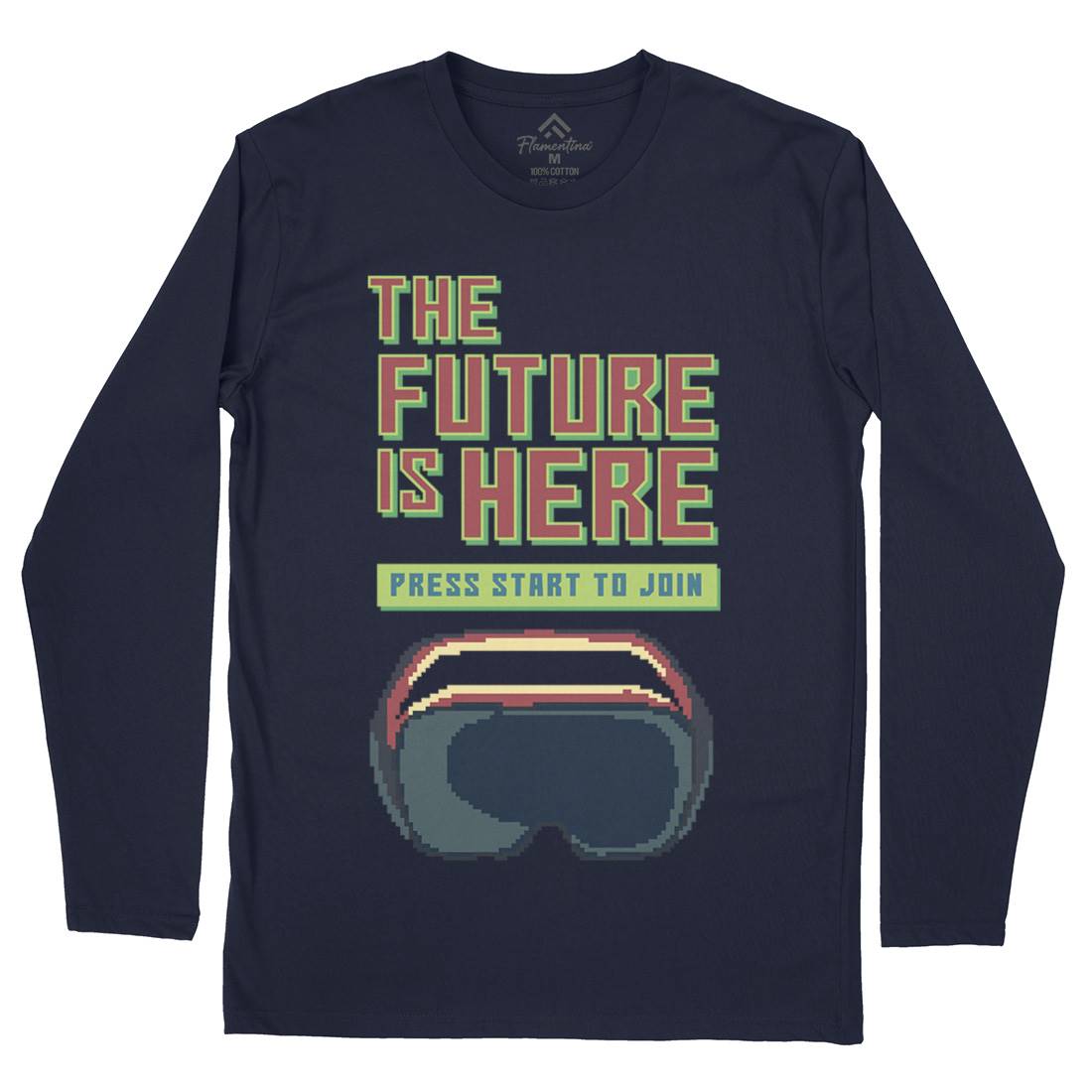 The Future Is Here Mens Long Sleeve T-Shirt Geek B967