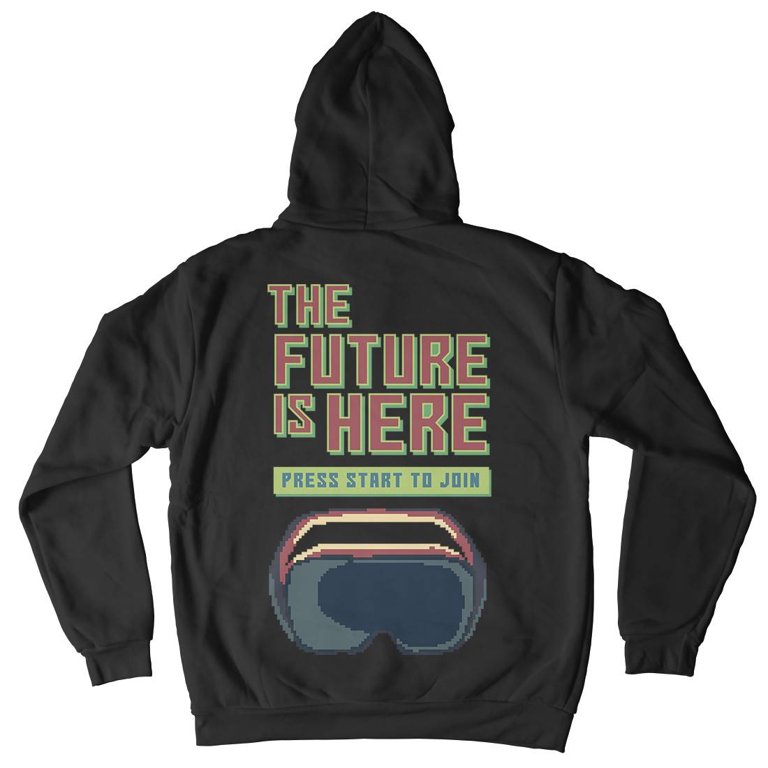 The Future Is Here Mens Hoodie With Pocket Geek B967