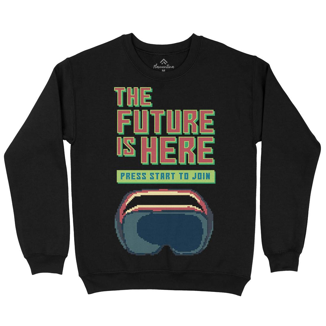 The Future Is Here Mens Crew Neck Sweatshirt Geek B967