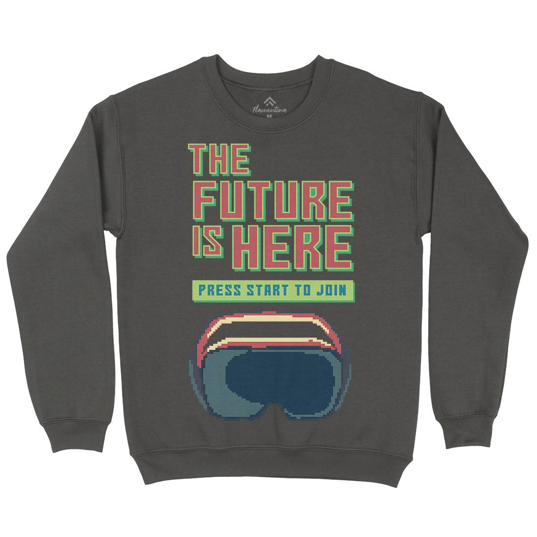 The Future Is Here Kids Crew Neck Sweatshirt Geek B967