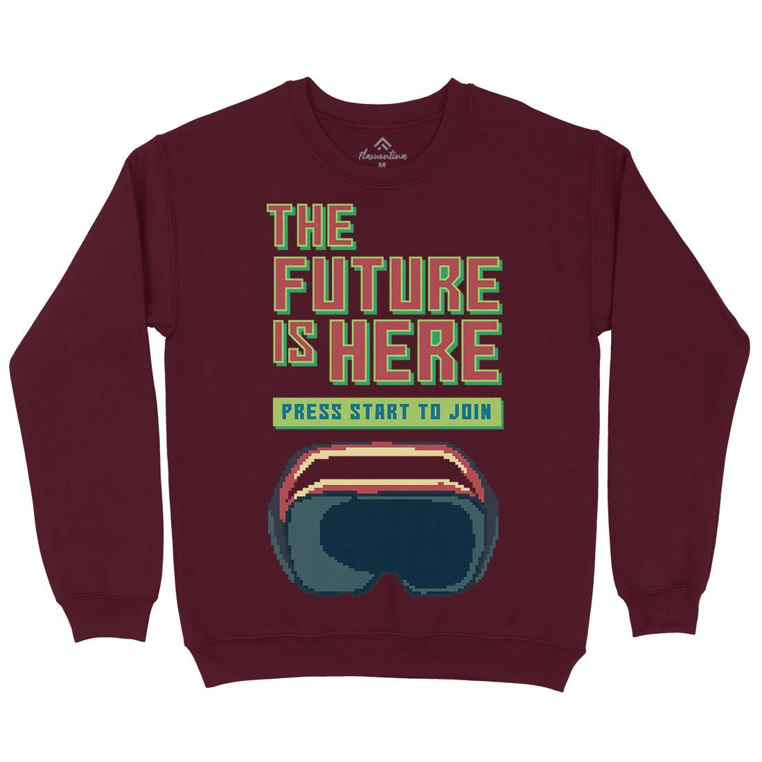 The Future Is Here Mens Crew Neck Sweatshirt Geek B967